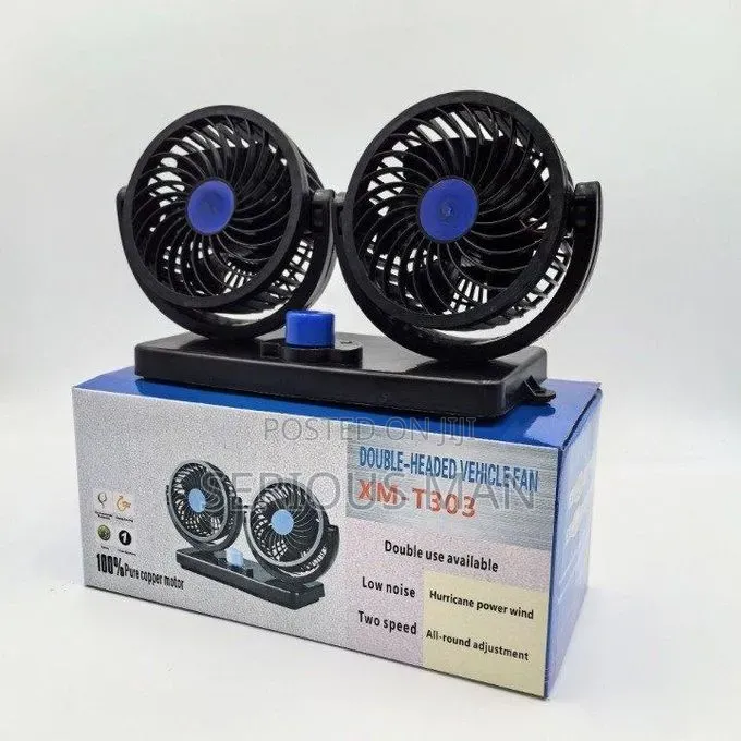 Compatible Car/Table Double Head Air Cooling Fan