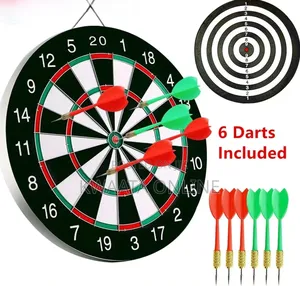 17inch Dart Board, Sports, Game, Sisal Bristle With 6 Steel Tip Darts