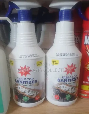 1-Liter Bottle of Aqua Brand Table Top Sanitizer.
