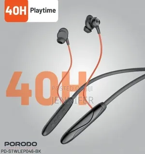 Porodo Soundtec Echo Flex Magnetic Buds Wireless Neckband Earphones