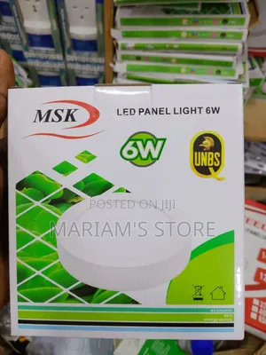 6-Watt MSK Brand Led Panel Light Featuring a Round White Design.