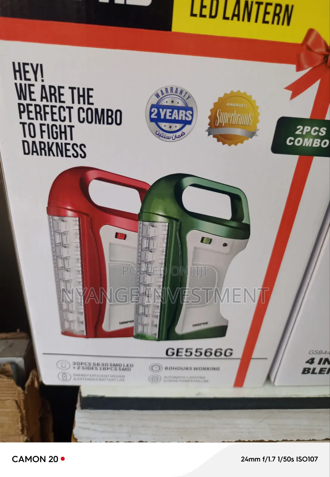 Geepas Rechargeable Led Lantern Combo Pack. Rechargeable Lights.