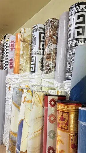 High-Quality PVC Rubber Carpet Roll – Modern Marble Finish