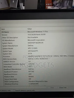 Laptop Dell XPS 13 (9365) 8GB Intel Core i7 SSD 256GB