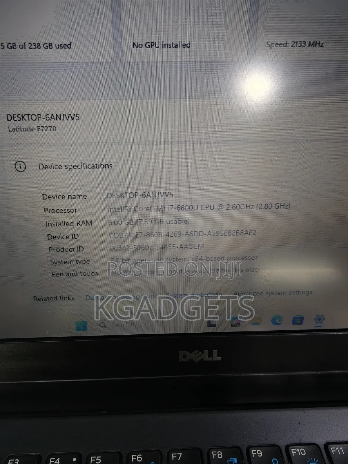 Laptop Dell Latitude 12 E7270 8GB Intel Core i7 SSD 256GB