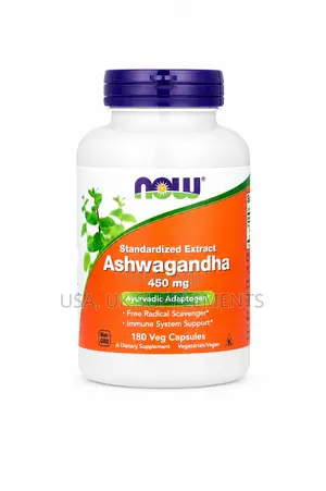 Now Ashwagandha 450mg 180 Veg Capsules