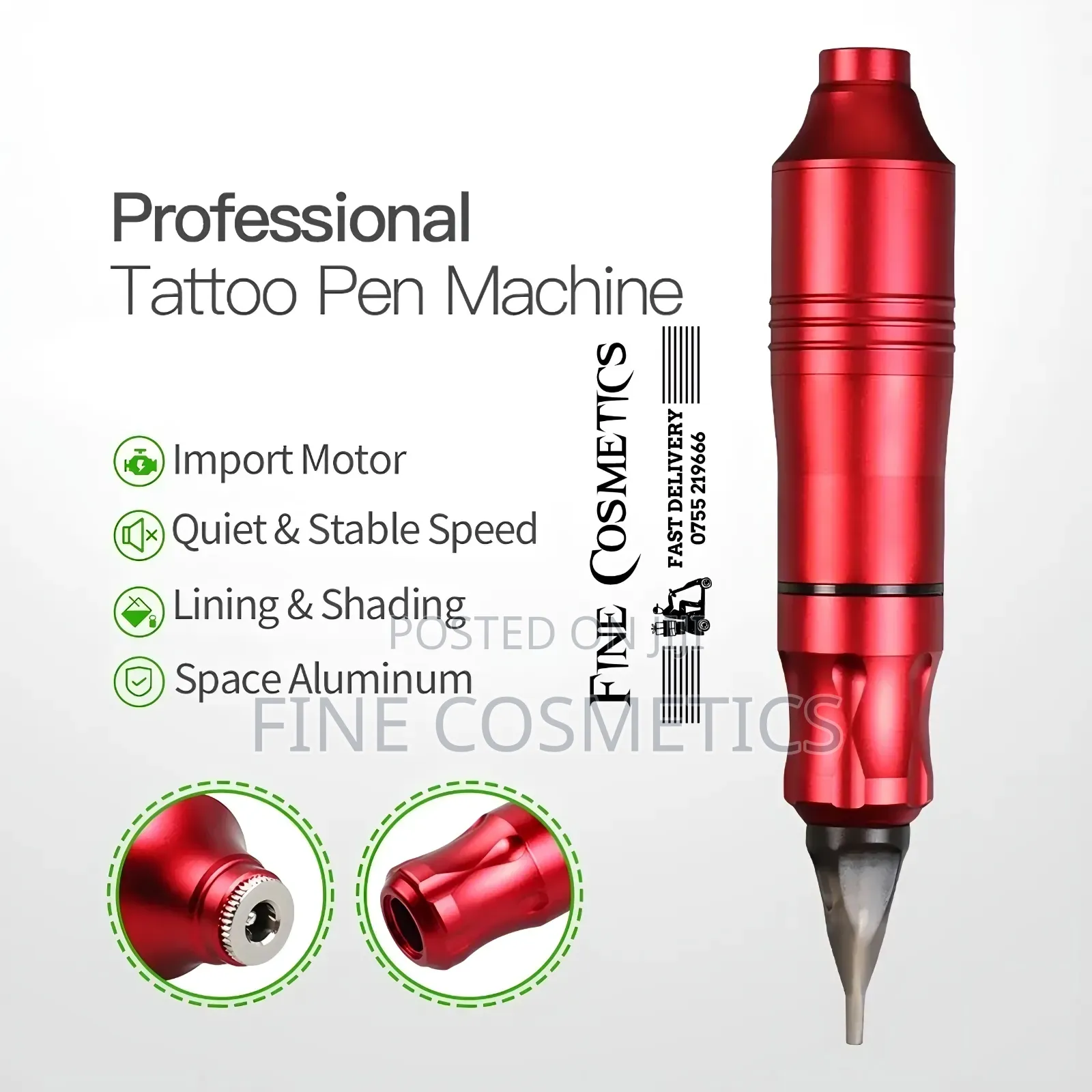 Modern Tattoo Machine Kit. Pen-Version Permanent Makeup Tattooing-Gun