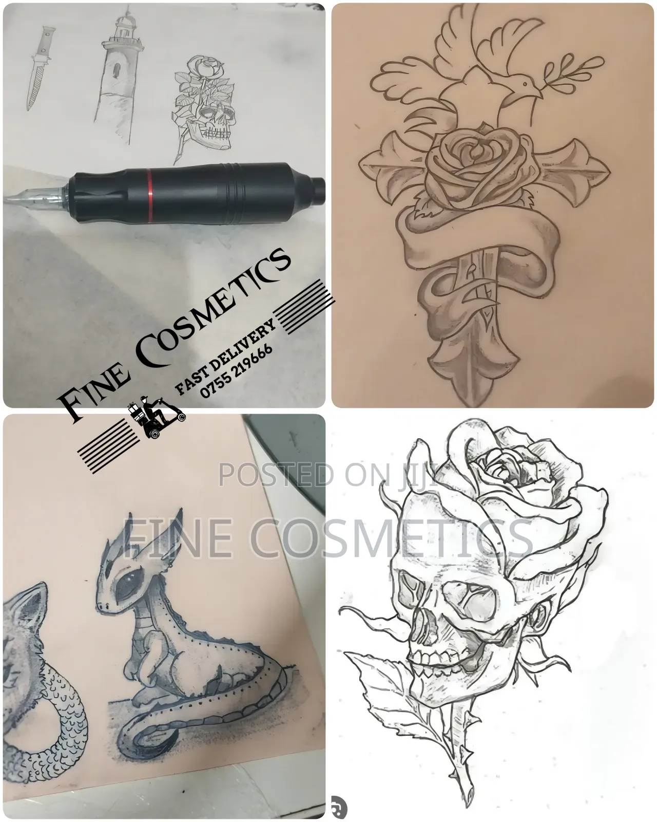 Modern Tattoo Machine Kit. Pen-Version Permanent Makeup Tattooing-Gun