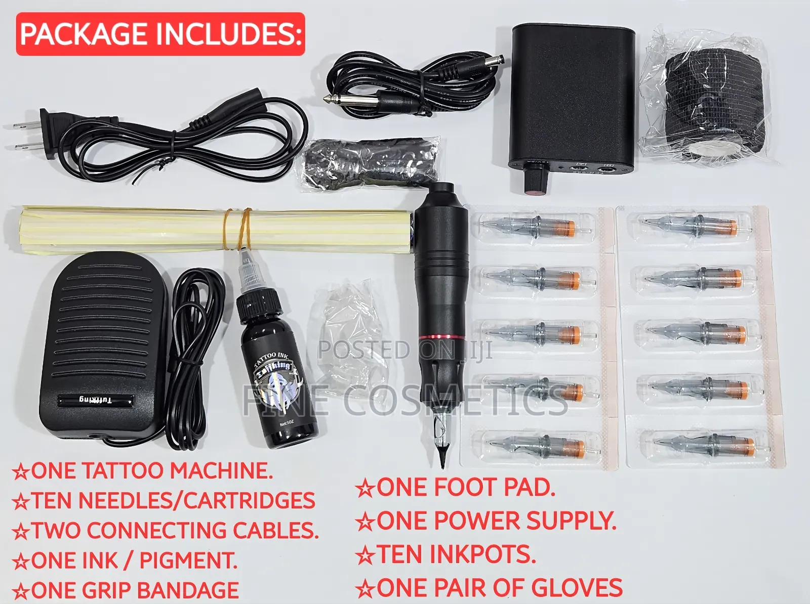 Modern Tattoo Machine Kit. Pen-Version Permanent Makeup Tattooing-Gun