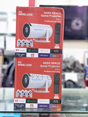 Game Projector 2-in-1 – Professional Gaming Chip + 2 Controllers