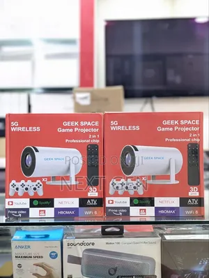 Game Projector 2-in-1 – Professional Gaming Chip + 2 Controllers