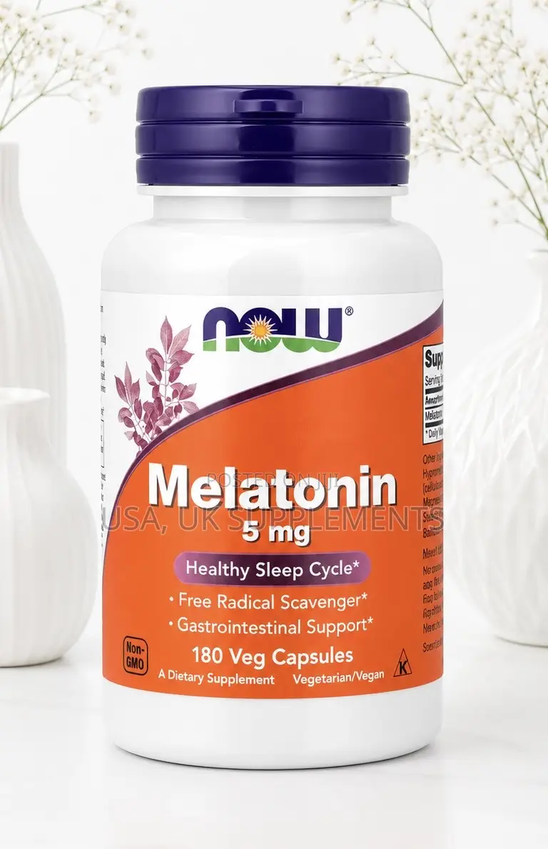 Now Melatonin 5mg 180veg Capsules