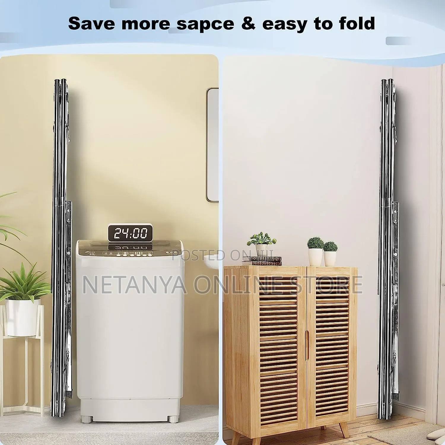 Stainless Steel Foldable Clothes Drying Rack