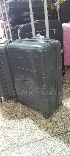 Portable Grey Plastic Rubber Suitcase