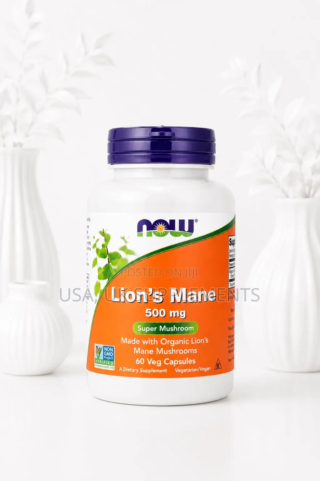 Now Lion’S Mane 500mg 60veg Capsules