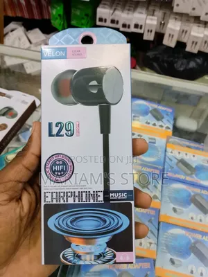 Velon Wired Earphone Set Earbuds With a Built-in Microphone for Calls.
