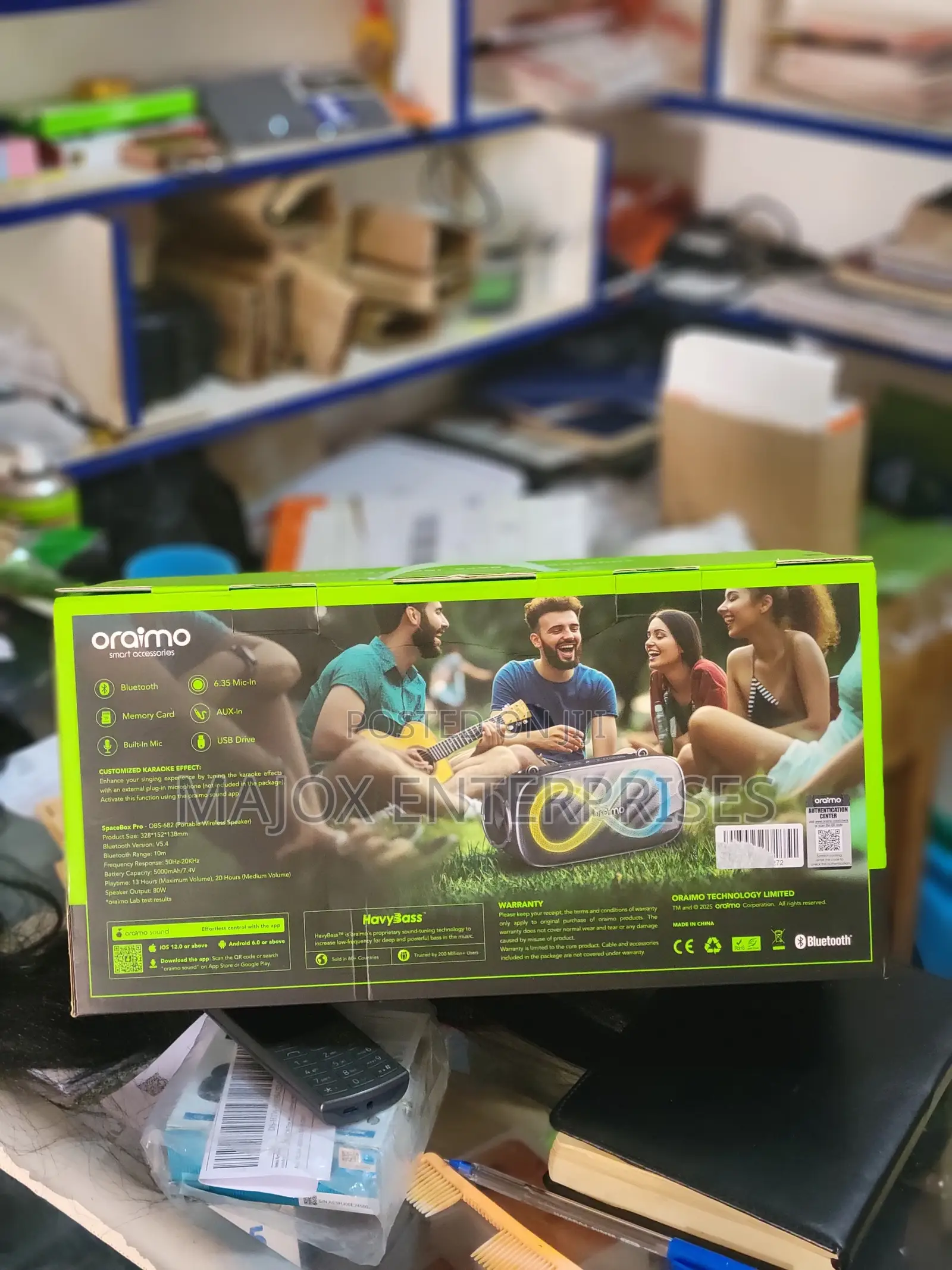 Oraimo Spacebox Pro Wireless Bluetooth Speaker Portable 80w Infinite L