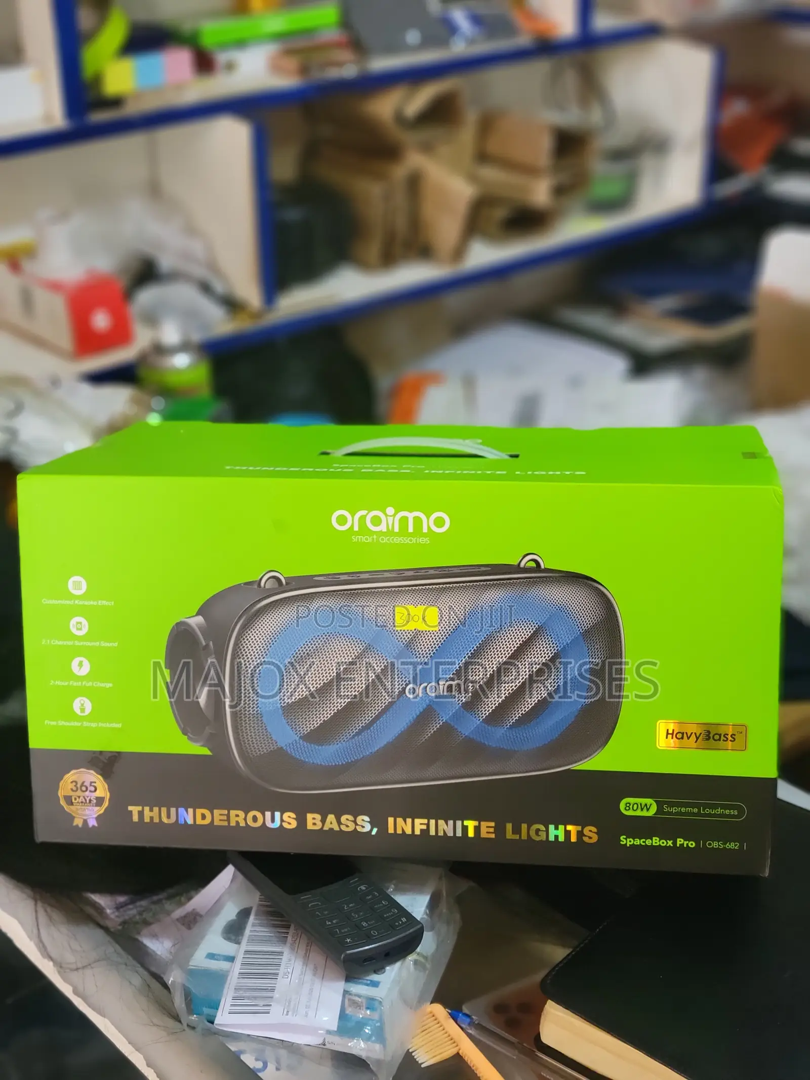 Oraimo Spacebox Pro Wireless Bluetooth Speaker Portable 80w Infinite L