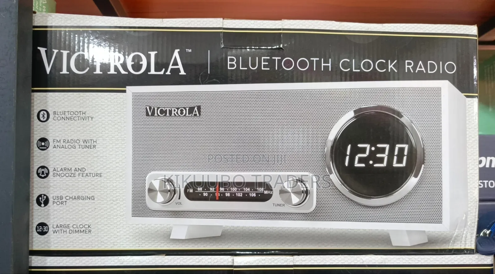 Victrola Broadway Bluetooth Clock Radio