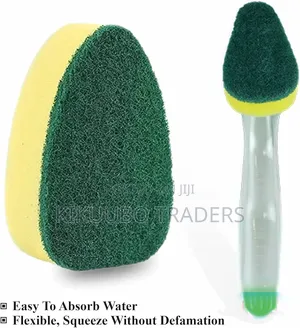 Dishwashing Wand Soap Dispensing Washing Up Scrubber