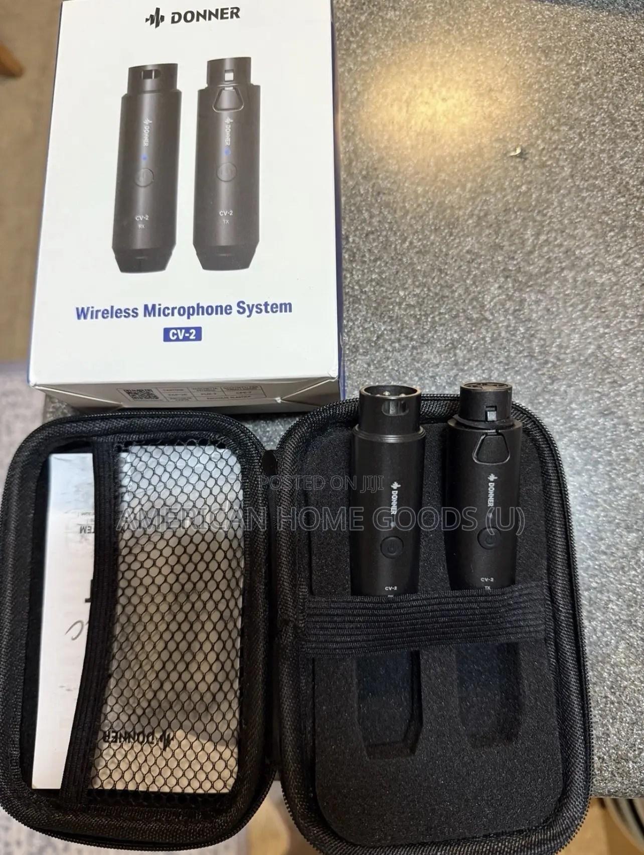 Donner Cv-2 Plug-on Wireless XLR Mic Transmitter Receiver and Adapter