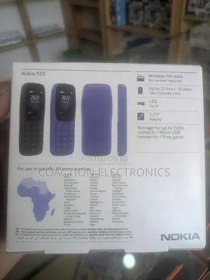 New Nokia 105 4G Blue