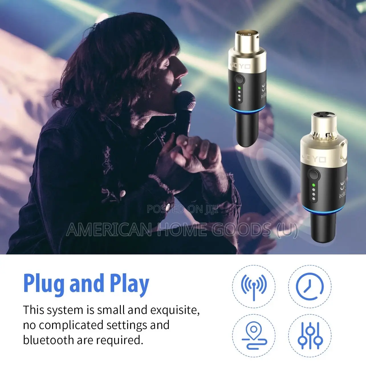 Joyo Microphone Wireless Transmitter System Receiver Audio Universal