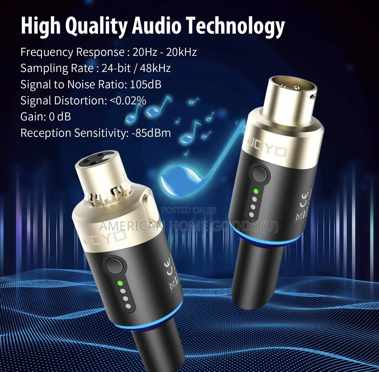 Joyo Microphone Wireless Transmitter System Receiver Audio Universal