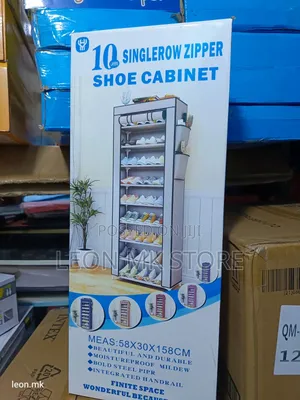Clothe Cover Zip Shoe Rack