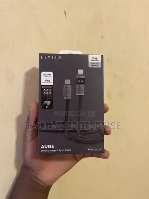 Levelo Auge Smart Charge Sync Cable Usb -C to Lightning - Gray