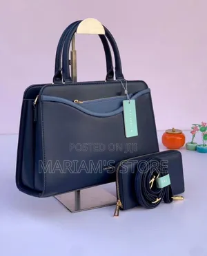 Chrisbella Handbag Set Includes a Matching Wallet and Long Strap