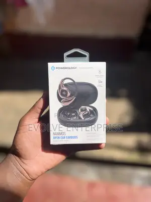 Powerology Nammos Open-Ear Earbuds - Matte Black