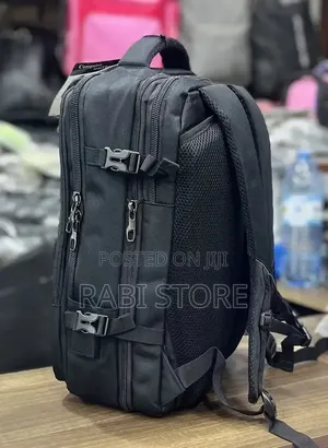 Double Black Laptop Bag