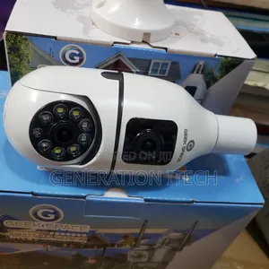 Wifi Bulb Camera - Dual Lens With Night Vision, Motion Sensor Audio