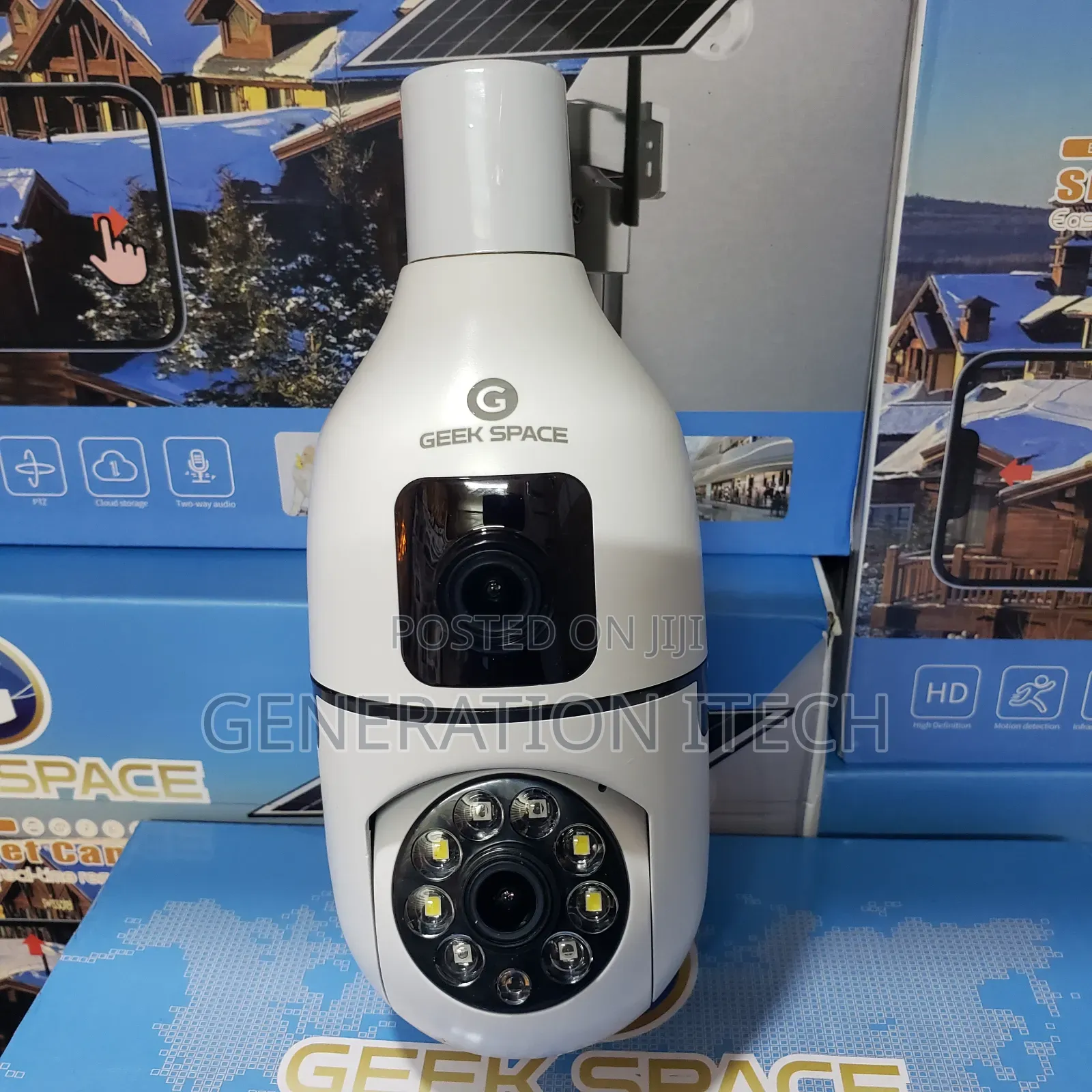 Wifi Bulb Camera - Dual Lens With Night Vision, Motion Sensor Audio