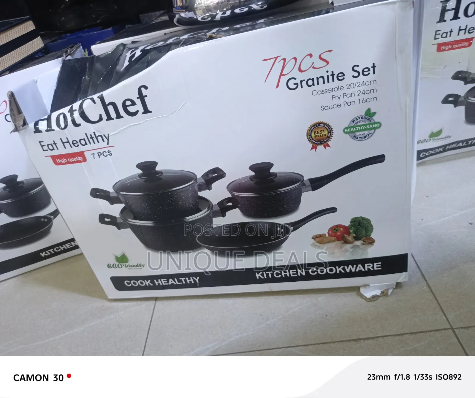 Hotchef 7-Piece Granite Cookware Set