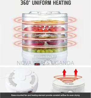 5tier Temperature Control Food Dehydrator Electric Food Preserver
