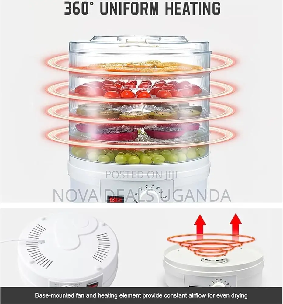 5tier Temperature Control Food Dehydrator Electric Food Preserver