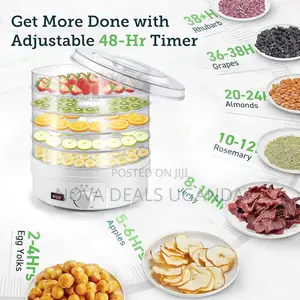 5tier Temperature Control Food Dehydrator Electric Food Preserver