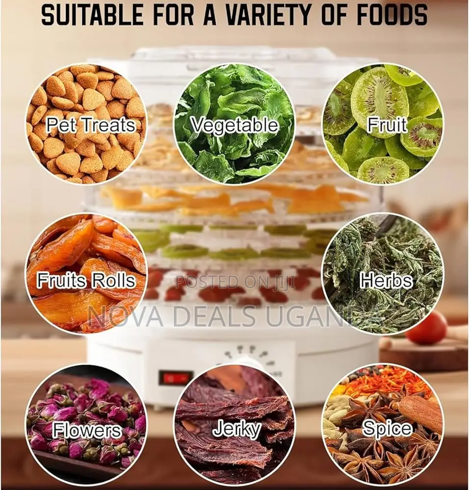 5tier Temperature Control Food Dehydrator Electric Food Preserver