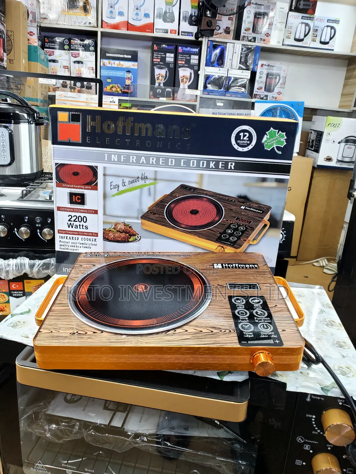Hoffmans Single Infrared Cooker German Tech