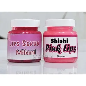 Original Unisex Pink Lips Scrub and Pink Lip Balm, Lips Corrector