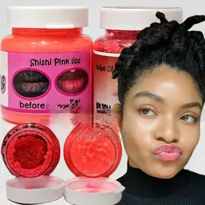 Original Unisex Pink Lips Scrub and Pink Lip Balm, Lips Corrector