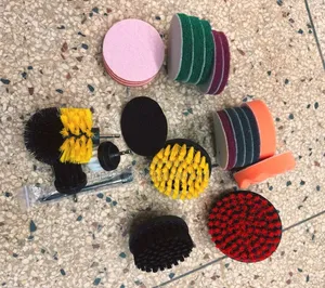 Drill Brush Attachments Car Detailing Brush Kit With Scrub Sponges