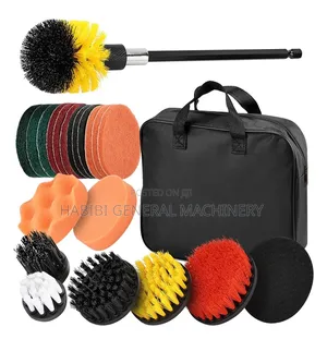 Drill Brush Attachments Car Detailing Brush Kit With Scrub Sponges
