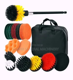 Drill Brush Attachments Car Detailing Brush Kit With Scrub Sponges