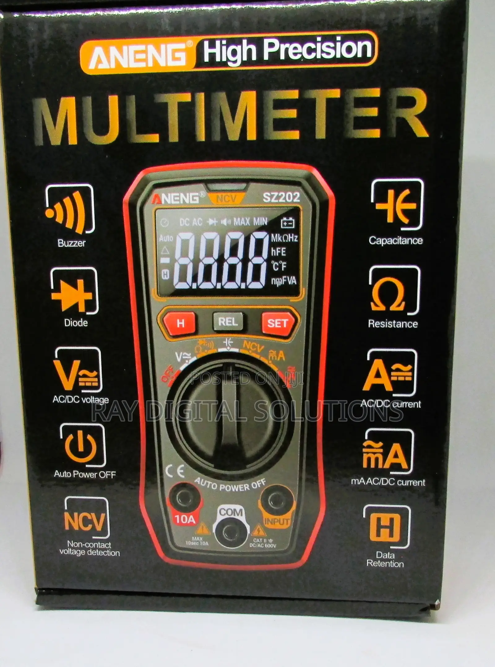 Aneng Sz202 Digital Multimeter Tester 4000 Counts