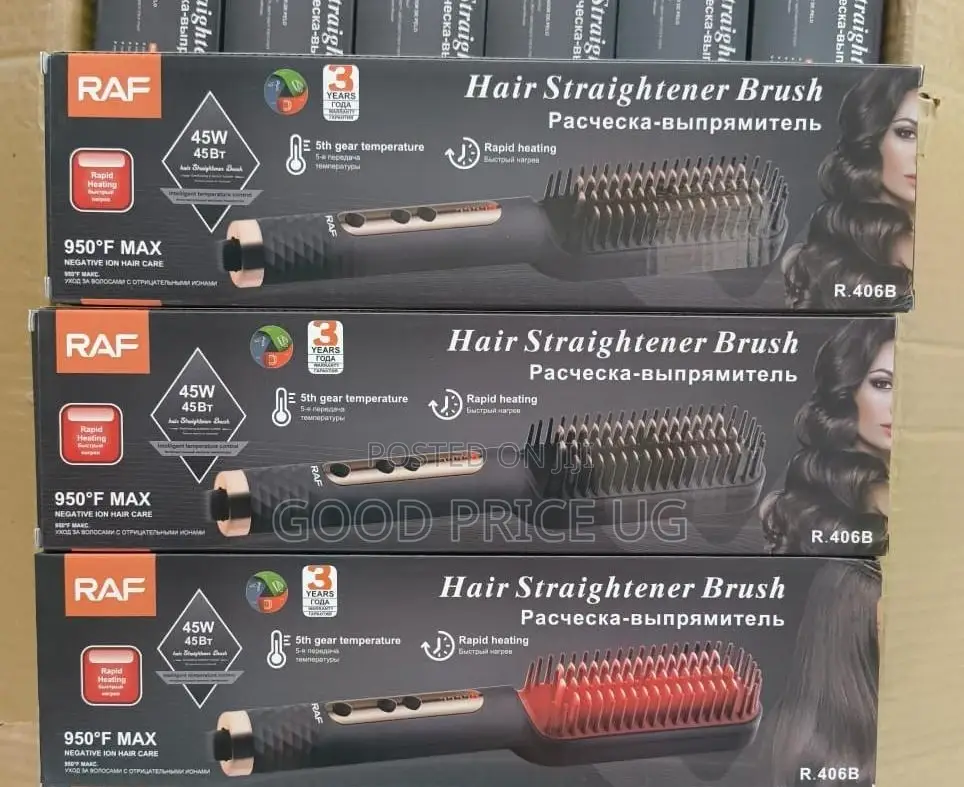Hair Straightener Brush, Model R.406b,