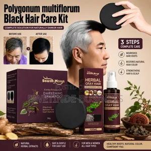 Gray Hair Darkening Shampoo Spray Set