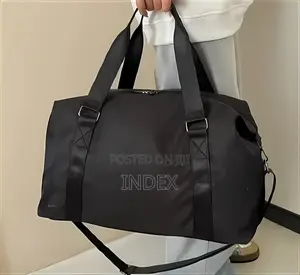 Black Polyester Duffel Bag